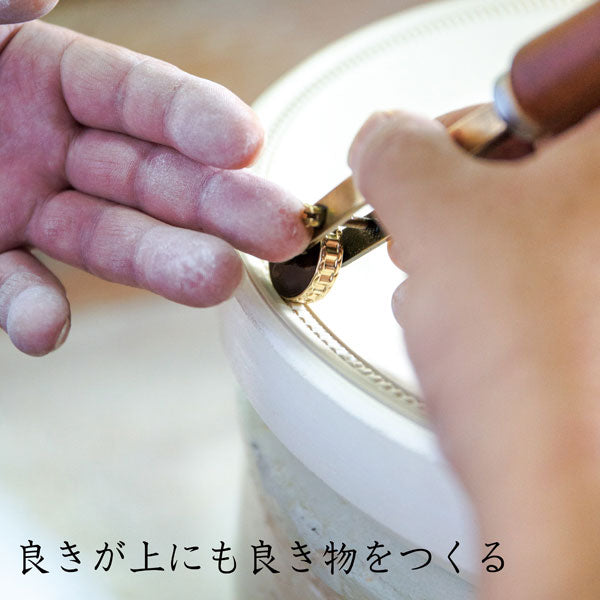 古物 陶器製￼ （ 男は大好き）￼送料込み 美濃焼/陶器製おひつ木蓮柄2合用 1個 - メルカリ