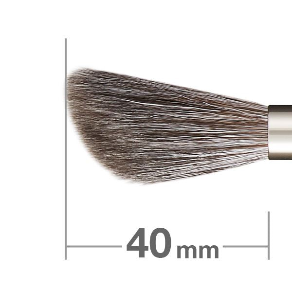 HAKUHODO 白鳳堂 S105 丸パウダーブラシ　灰リス毛100% G5552 パウダー&リキッド 丸斜め段(毛先4mm段差) – 白鳳堂